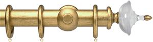 Opus Aria 35mm & 48mm Curtain Pole Antique Gold, Acrylic Urn/Gold