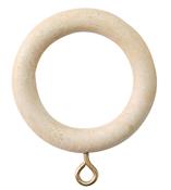 Jones Cathedral 30mm Wood Curtain Rings, Ivory