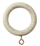 Jones Cathedral 30mm Wood Curtain Rings, Putty