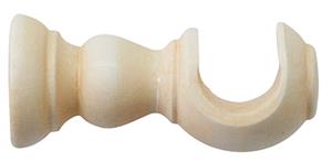 Jones Cathedral 30mm Wood Cup Bracket, Ivory