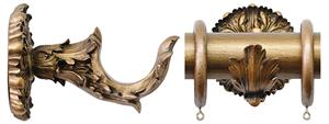 Jones Florentine Handcrafted 50mm Bracket Acanthus, Antique Gold