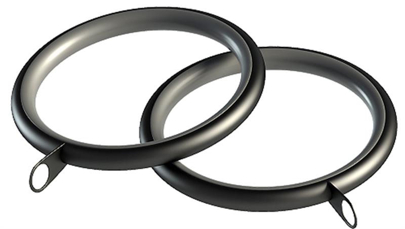 Speedy 28mm Pole Standard Lined Rings, Black
