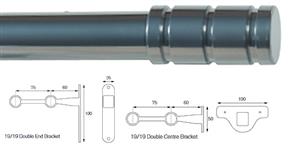 Cameron Fuller 19mm/19mm Double Pole Chrome Barrel