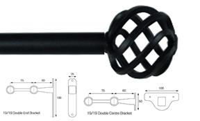 Cameron Fuller 19mm/19mm Double Pole Black Basket