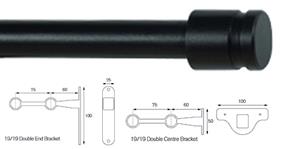 Cameron Fuller 19mm/19mm Double Pole Black Collar