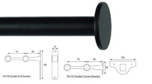 Cameron Fuller 19mm/19mm Double Pole Black Stopper