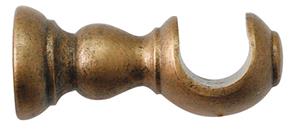 Jones Cathedral 30mm Wood Cup Bracket, Antique Gold
