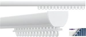 Silent Gliss 6010 Hand Drawn Silent Curtain Track Wave White
