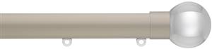 Silent Gliss Metropole 30mm 7610 Taupe Clear Ball Finial