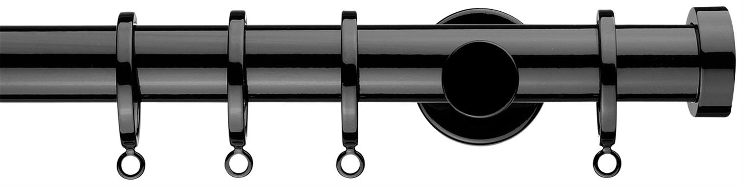 Integra Inspired Eclipse 28mm Metal Pole Black Gloss Ronda