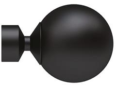 Speedy Poles Apart 28mm Finials only Black Sphere