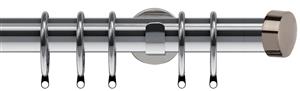 Speedy Poles Apart 28mm Pole Cylinder Polished Graphite Endcap