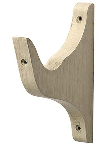 Modern Country Pole Architrave Bracket  45mm, 55mm, Brushed Cream