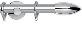Neo 28mm Pole Chrome Cylinder Bullet