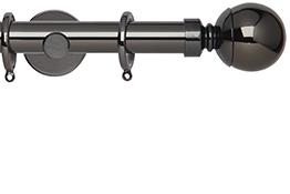 Neo 28mm Pole Black Nickel Cylinder Ball
