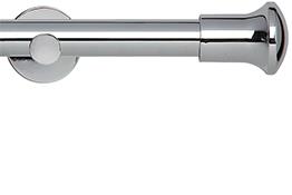 Neo 28mm Eyelet Pole Chrome Cylinder Trumpet