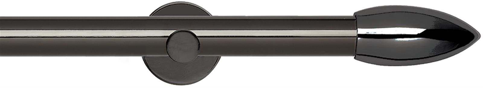 Neo 28mm Eyelet Pole Black Nickel Cylinder Bullet