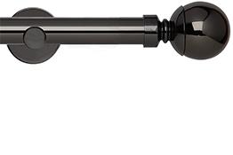 Neo 28mm Eyelet Pole Black Nickel Cylinder Ball