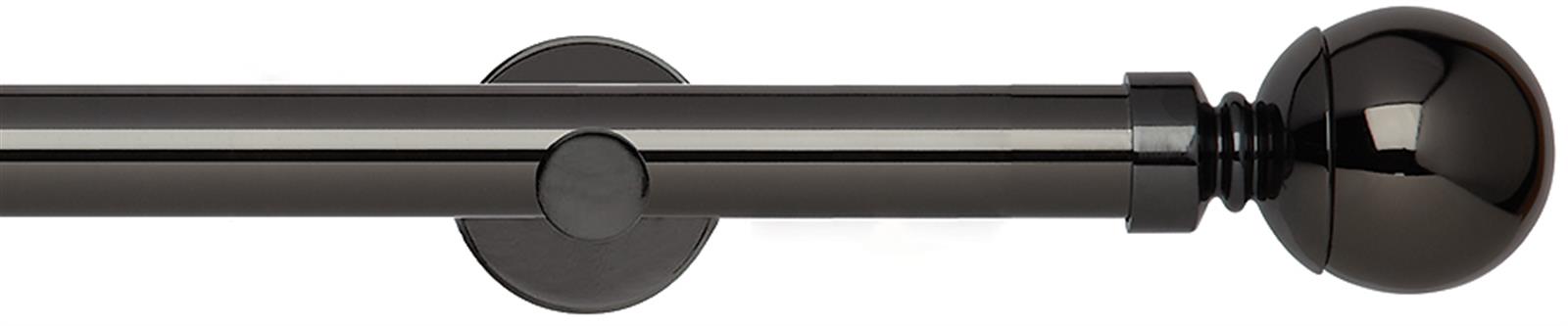 Neo 28mm Eyelet Pole Black Nickel Cylinder Ball