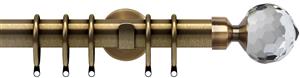 Speedy Poles Apart 28mm Pole Cylinder Antique Brass, Bella