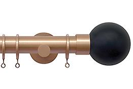 Jones Strand 35mm Pole Rose Gold, Painted Ball, Charcoal