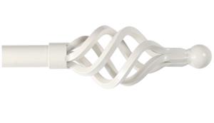 Cameron Fuller 32mm Metal Curtain Pole Chalk Cage