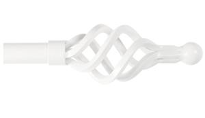 Cameron Fuller 32mm Metal Curtain Pole White Cage