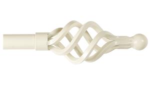 Cameron Fuller 32mm Metal Curtain Pole Almond Cage