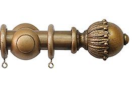 Jones Cathedral 30mm Handcrafted Pole Antique Gold, Wells