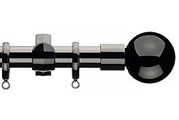 Integra Inspired Lustra 28mm Pole Curvatura Black Nickel Sphera