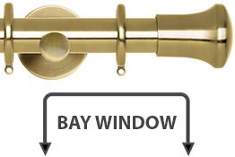 Neo 28mm Bay Window Pole Spun Brass Trumpet