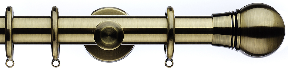 Integra Inspired Allure 35mm Pole Cylinder Burnished Brass Scepta