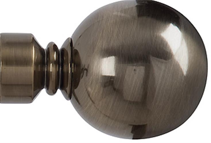 Renaissance Spectrum & Accents 50mm Finial Only, Antique Brass, Plain Ball