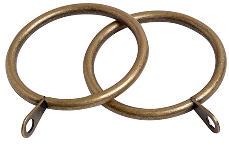 Speedy Pristine 25mm-28mm Pole Rings, Antique Brass