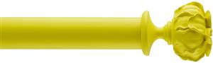 Byron Floral Neon 35mm 45mm Curtain Pole Yellow, Peony