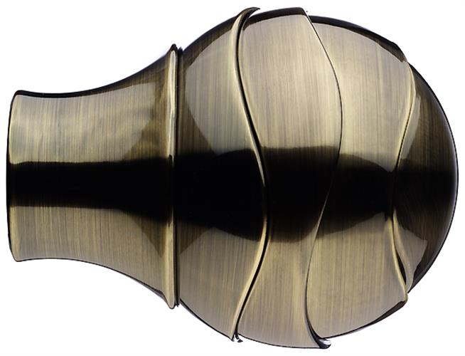 Integra Inspired Evora 45mm Finial Burnished Brass Ocula