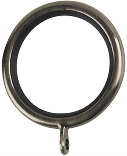 Galleria 35mm Curtain Pole Rings Brushed Silver