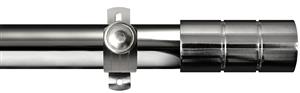 Renaissance Dimensions 28mm Adjustable Eyelet Pole Polished Silver, Cylinder