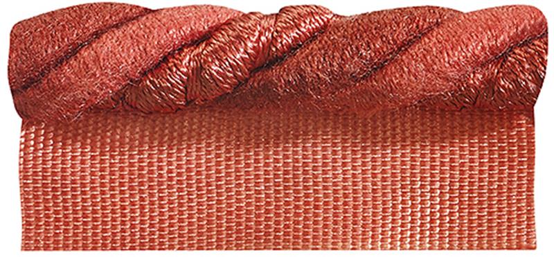 Hallis Colour Passion Trends Flanged Cord Trimming Terracotta