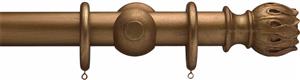 Advent 35mm Curtain Pole Distressed Bronze Waterlily