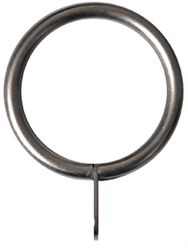 Renaissance 19mm Metal Curtain Pole Rings, Stainless Steel