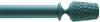 Byron Floral Neon 35mm 45mm Curtain Pole Turquoise, Daisy