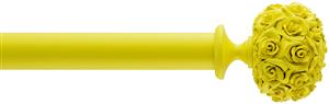 Byron Floral Neon 35mm 45mm 55mm Curtain Pole Yellow, Posy