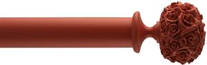 Byron Floral Neon 35mm 45mm 55mm Curtain Pole Red, Posy