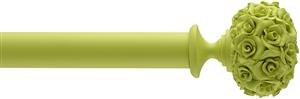 Byron Floral Neon 35mm 45mm 55mm Curtain Pole Lime Green, Posy