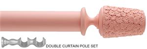 Byron Floral Neon 35mm Double Pole Baby Pink, Daisy
