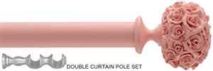 Byron Floral Neon 35mm 55mm Double Pole Baby Pink, Posy