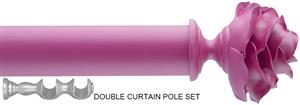 Byron Floral Neon 35mm 55mm Double Pole Fuchsia Rose