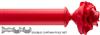 Byron Floral Neon 35mm 55mm Double Pole Red, Rose