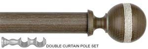Byron Barnwood 35mm 45mm Double Pole Barnwood Green, Saltash